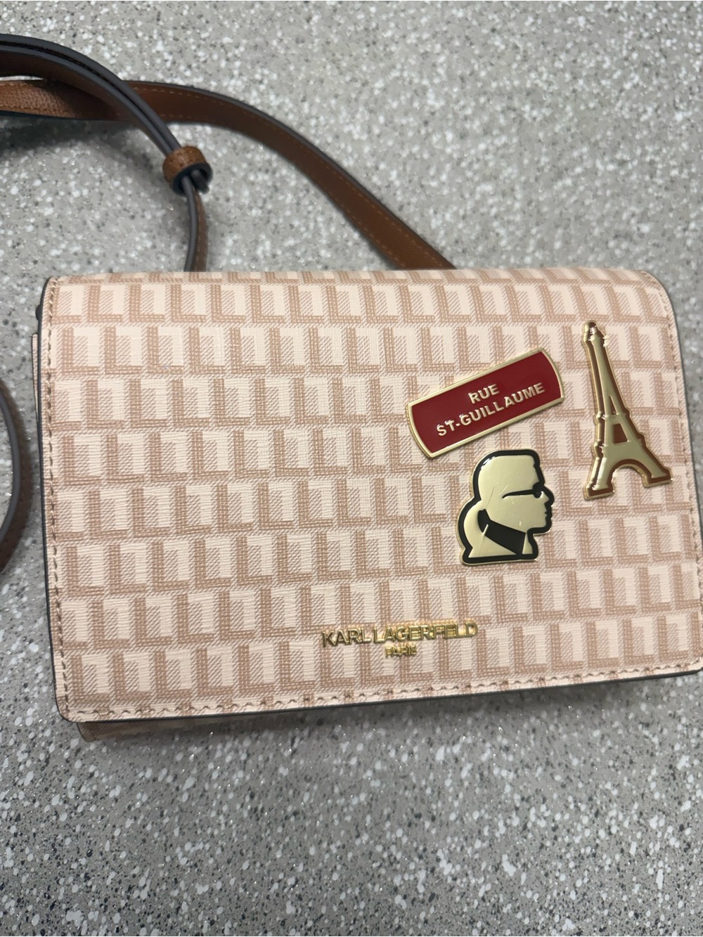 NWT Karl Lagerfeld Paris Connie Crossbody Handbag